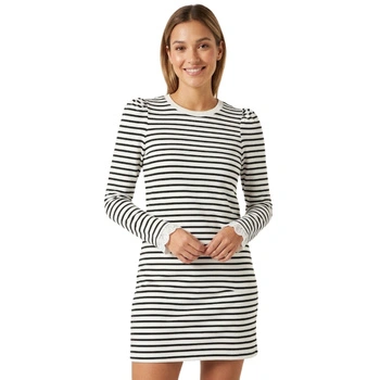 Sukienka damska Naf Naf Bahia dresowa z polarem w paski