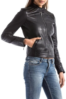 Kurtka damska skórzana Blue Wellford Iriri czarna skóra