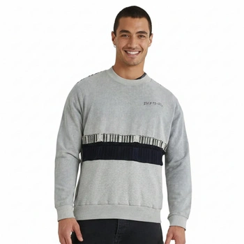 Bluza męska Desigul Sues szara efektem sprania