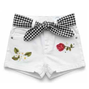 Spodenki krótkie dziewczęce Mayoral Róża białe