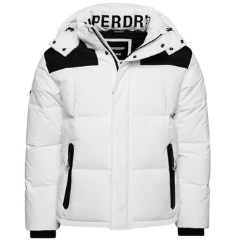 Kurtka męska Superdry Code MTN Sport Explorer puchowa zimowa biała