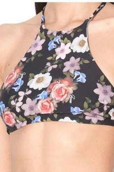 Góra od stroju kapielowego damski Guess dwustronny kwiaty kratka