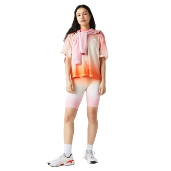 Spodenki damskie Lacoste sportowe kolarki wielokolorowe r. XS