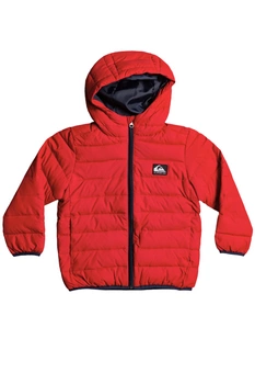 Kurtka chłopięca Quiksilver Scaly puchowa czerwona
