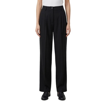 Spodnie damskie Only Mathilde HwWide czarn eleganckie w kant