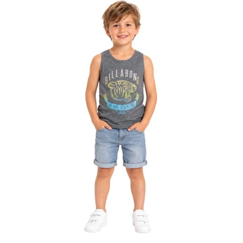 Koszulka dziecięca Billabong Cool Side top bawełniany szarar. 128