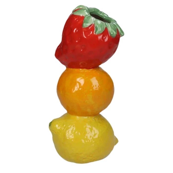 Wazon dekoracyjny Kersten Multi Fruit ceramiczny na kwiaty owoce 20 cm