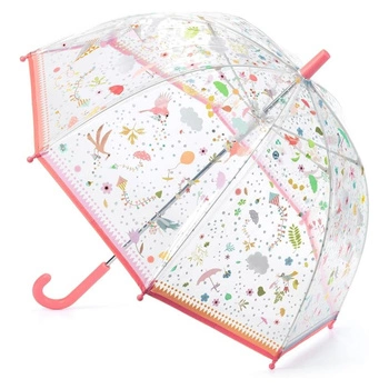 Parasol dziecięcy Djeco Spring transparentny z nadrukiem
