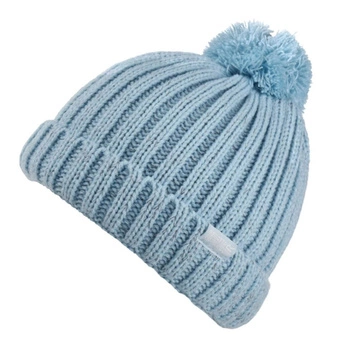 Czapka zimowa Regatta Luminosity ocieplana dziecięca z pomponem niebieska