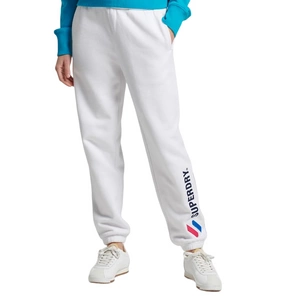 Spodnie damskie Superdry Code Applique dresowe białe