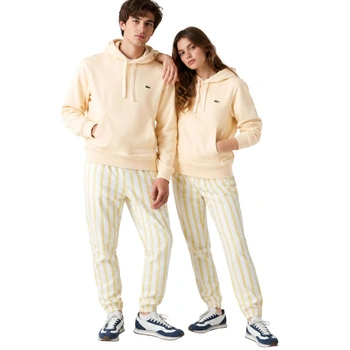 Bluza unisex Lacoste SH1701 kremowa kangurka z logo r. XXL