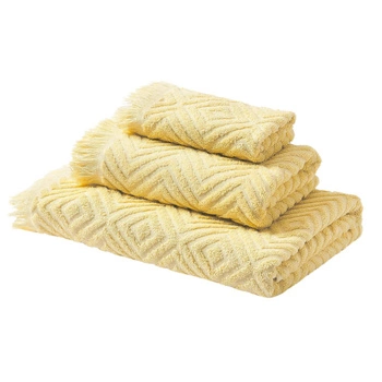 Komplet ręczników Westwing 100% bawełna 490 g/m² 3 sztuki żółte