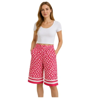 Spodenki damskie Pepe Jeans Ella satynowe do kolan wzorzyste r. S