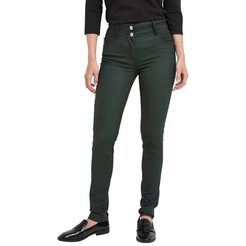Spodnie damskie Grain de Malice ciemnozielone rurki skinny r. M