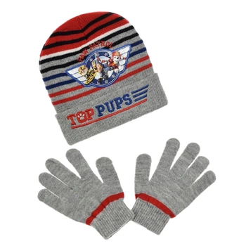 Komplet czapka rękawiczki Disney Paw Patrol zimowy szary