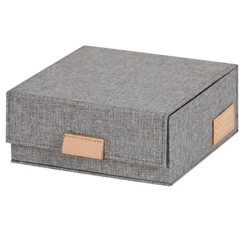 Pudełko na zegarki Love It Store It lniany organizer na 6–8 zegarków szary