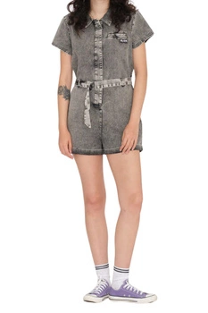 Kombinezon damski Volcom Asphalt Romper bawełniany