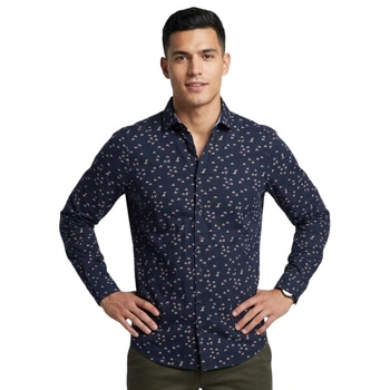 Koszula męska Tommy Hilfiger Boat Print Classic bawełniana wzorzysta