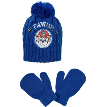 Komplet czapka rękawiczki Disney Paw Patrol zimowy niebieski