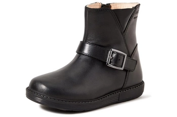 Buty dziecięce Geox Hynde kozaki czarne skórzane
