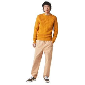 Spodnie męskie Lacoste chino luźne beżowe r. 40