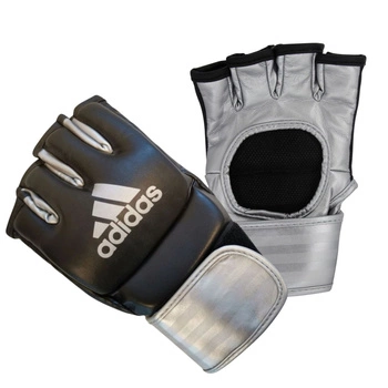 Rękawice treningowe Adidas Pro do walk MMA skóra naturalna czarne