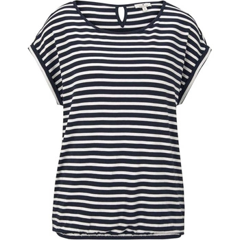 Koszulka damska Tom Tailor Striped Crew-Neck w pasi luźna