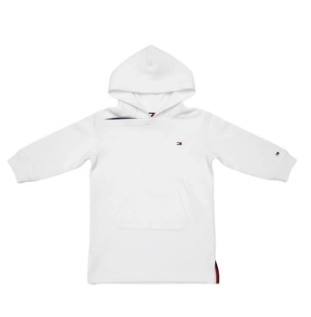 Sukienka dziewczęca Tommy Hilfiger niemowlęca dresowa biała