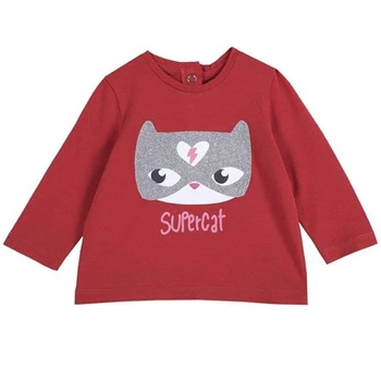 Koszulka dla dziewczynki Chicco bawełniana z długim rękawem