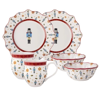 Zestaw śniadaniowy Villeroy & Boch Toy's Delight Anniversary świąteczny dla 2 osób