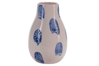 Dekoracyjny wazon na kwiaty BAHNE ceramiczny różowy 25 cm