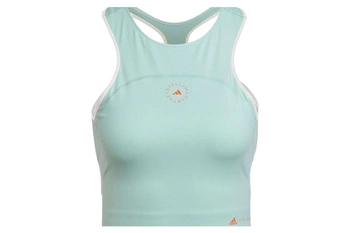 Top damski Adidas x Stella McCartney TPR Crop biustonosz sportowy zielony