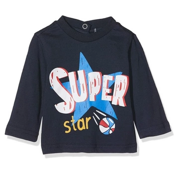 Koszulka chłopięca Chicco Super Star granatowa