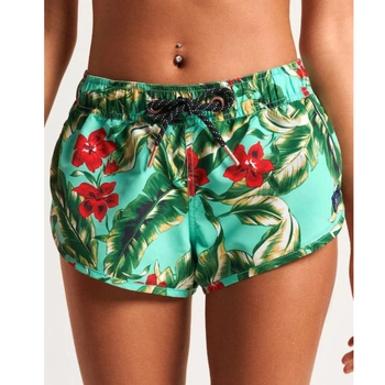 Spodenki damskie Superdry Surf Boardshort kąpielowe plażowe zielone r. S