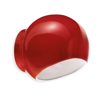 Lampa ścienna Ferroluce Ayrton czerwony kinkiet