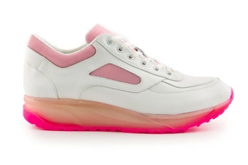 Buty damskie Cappelletti biało-różowe sneakersy skórzane r. 40