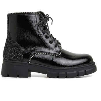 Buty dziewczęce Pepe Jeans Lilli czarne botki imitacja skóry r. 37