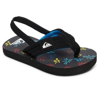 Klapki dziecięce Quiksilver Molokai na lato z gumką czarne r. 22