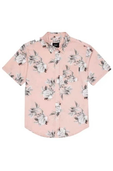 Koszula męska Huf Widower Woven Shirt z krótkim rękawem w kwiaty r. M