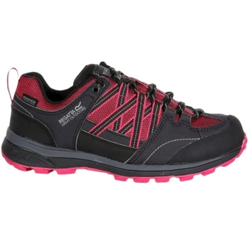 Buty damskie Regatta Samaris II Low trekkingowe wodoodporne czarno różowe