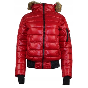 Kurtka damska Geographical Norway Bassima pikowana czerwona