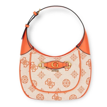 Torebka Guess Izzy beżowo pomarańczowa elegancka