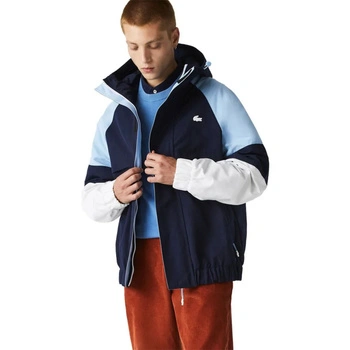 Kurtka męska Lacoste wiatrwka przejściowa granatowa z kapturem r. XL