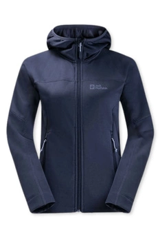 Bluza damska Jack Wolfskin Hirschberg z kapturem trekkingowa