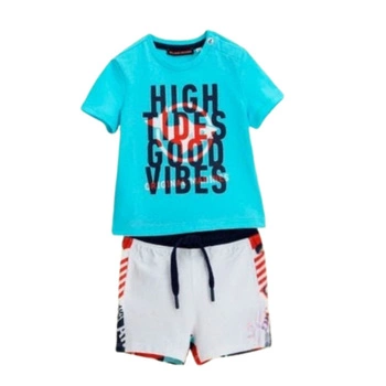 Koszulka + spodenki komplet niemowlęcy Original Marines niebieski