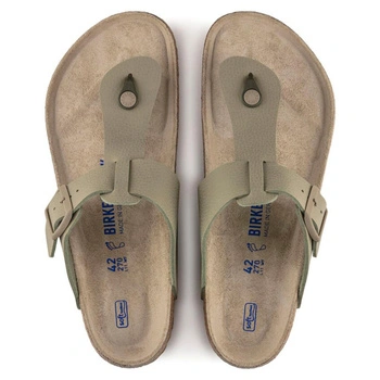 Klapki męskie Birkenstock Medina japonki skórzane granatowe