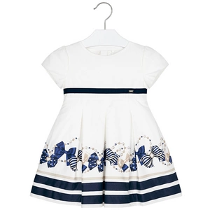 Sukienka dziewczęca Mayoral Marino elegancka biała