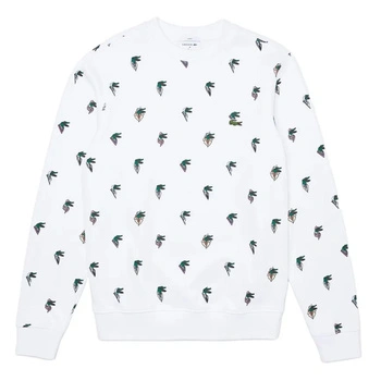 Bluza unisex Lacoste SH0406 biała bawełniana z logo r. XXL