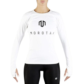 Koszulka damska Morotai Premium Brand Londgsleeve sportowa biała