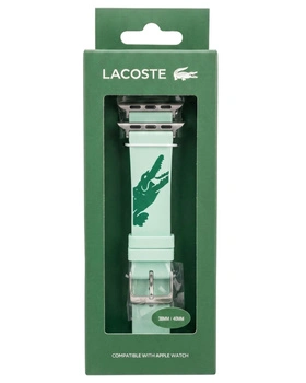 Pasek silikonowy Lacoste do zegarka Apple Watch 38/40 mm zielony